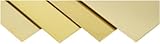 260 Brass Sheet Sample Pack, Unpolished (Mill) Finish, H02 Temper, ASTM B36, Varying Thicknesses, 4
