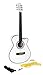 Martin Smith 6 String Electric Acoustic Guitar Cutaway - White, W-401E-WHT)