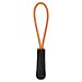 [10] Zipper Pulls - Strong Nylon Cord with Ergonomically Designed Rubber No Slip Textured Gripper Pull to Fit Any Zipper - High Quality Materials-Zipper Fixer-by NEO Tactical Gear (Black/Orange)
