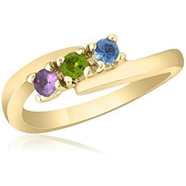 10K Yellow Gold Mother's Day Ring – 3 