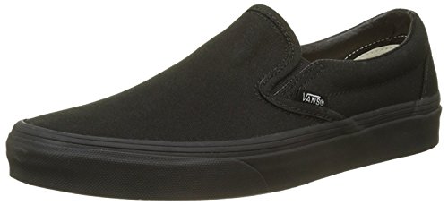 Vans Unisex Classic Slip-On(tm) Core Classics Black/Black (Canvas) Sneaker Men's 3.5, Women's 5 Medium