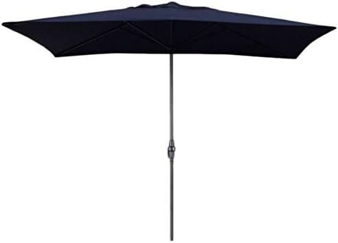 Patio Umbrella Rectangular Navy Blue Escada Designs 6 by 10 feet (6'x10')