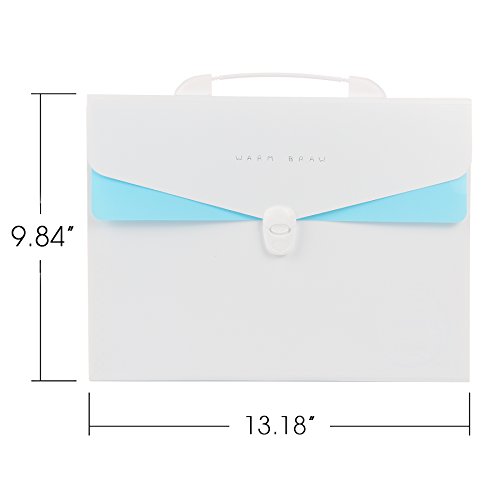 Snail&Hawk Expanding File Folder, Accordion File Organizer with Handle and Labs, A4 Size for Officer and Students