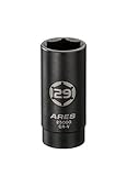 ARES 25000 | 1/2-inch Drive 6 Point Axle Nut Socket (29MM) | Extra Deep Impact Socket for Easy Removal of Axle Shaft Nuts