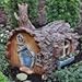 Fiddlehead Fairy Garden Log Home with Swinging Door