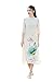 National Cotton Print Skirt Long Improved Qipao Dress Daily Cheongsam