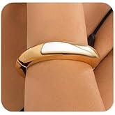 Sither Cuff Bangle Bracelet For Women Chunky Open Bracelet Fashion 14K Bracelet for Halloween Party Christmas Gift