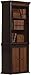 Coaster Home Furnishings Gorman 3-Tier Bookcase with Lower Cabinet Doors Espresso and Chestnut, Two Tone Espresso/Brown Red, 82.75 x 36.50
