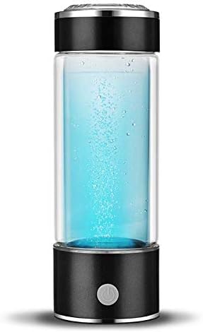 RaZZex Hydrogen Water Bottle Portable H2 Water Maker SPE PEM Technology Rechargeable Ionized Water Generator Anti Aging Antioxidant Glass Bottle