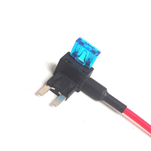 Qiorange 12v Car Add-a-circuit Fuse TAP Adapter Mini ATM APM Blade Fuse Holder Pack of 1 - Thumbnail 2