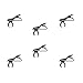 (6 packs) Foam Windscreen & Lapel Clips, BOYA Microphone Replacement Kit for Lapel Lavalier Microphone, Lav Microphone Accessories
