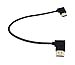 SinLoon Gold Plated High Speed 90 Angle Right HDMI Male to Left HDMI Male Adapter Cable Supports Ethernet, 3D and Audio Return (0.3M RR-LL)