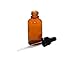 erioctry 5ML/10ML Amber Glass Essential Oil Bottles and Eyed Dropper Black Caps Makeup Cosmetic Sample Container Bottle for Essential Oil Aromatherapy Use(Pack of 12) (10ML)