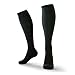 Compression Socks for Men & Women (Lightweight) (One Pair) (CoalBlack) (Medium)