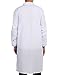 PINKPUM Lab Coat Professional Uniforms, Unisex White (L)