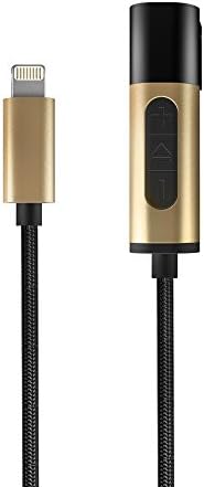 IPhone7 Headset 3.5mm Audio Charging Adapter, Charging And Listening Music 2-in-1 Headphone Adapter For iPhone7 iPhone7Plus iPhone6 iPhone6S iPad, Support IOS10.3 System (Gold)