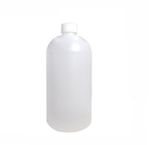 2PCS Empty Plastic Semitransparent Cylinder Shaped Graduated Laboratory Chemical Agent Bottle Boston Rounds Water Bottle Jar Storage Case Container Pot (1000ml/ 34oz) - Thumbnail 4
