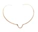 New Shiny Copper Notched Choker Collar Necklace Wire (CO14)