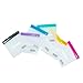 MUMI Mini Zipper Pouch Set – 7 Small Clear Bags with Writable Labels for Travel, School & Work | Reusable Ziploc Bags, Zipper Pouch for Organization, Leak-Proof Pouches for Storage & Packing (3x3 in)