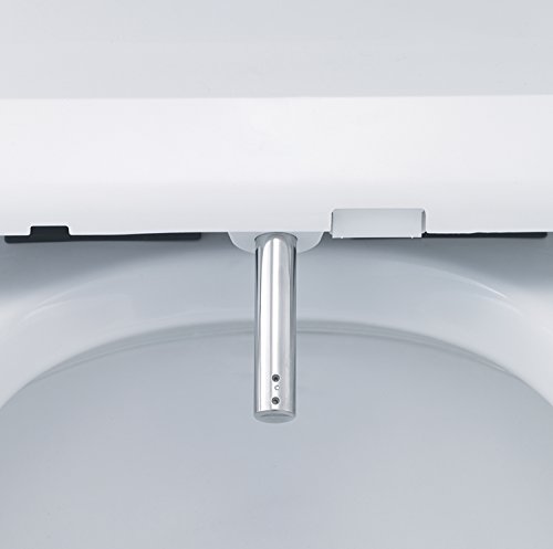 BioBidet A7 Aura Elongated Bidet Toilet Seat | White | Adjustable Heated Seat | Warm Water | Air Dryer | Stainless Steel Nozzle