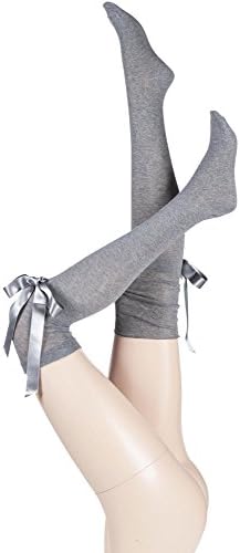 Oroblu Ladies 1 Pair Aurora Cotton Over The Knee Socks with Bow