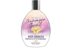 TAN ASZ U Champagne Stardust Double Shot 400X Bronzer Champagne & Peptide Shimmernova 13.5oz