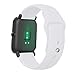 for Xiaomi Amazfit Bip Band, Lamshaw Sport Silicone Replacement Strap for Xiaomi Huami Amazfit Bip Younth Watch (Pure White)
