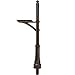 Architectural Mailboxes 7513RZ Nantucket Mailbox Post, Rubbed Bronze