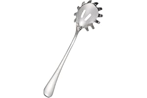 Stainless Steel Pasta Server, Pasta Spoon Pasta Fork with Ergonomic Handle, Spaghetti Server Spoon, Heat Resistant Pasta Serv
