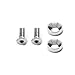 Chrome Flat Head Allen Gas Tank Mounting Hardware Kit For 1991-99 Harley Softail (C01001513)