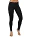 ODODOS Power Flex Yoga Pants Tummy Control Workout Non See-Through Leggings with Pocket,Black,X-Large