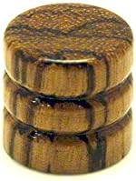 Ant Hill Music Wooden Guitar Knob Root beer Barrel Style Spalted Zebra Pattern