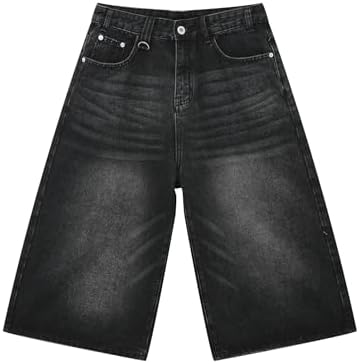 Hesaco Jorts for Men - Y2k Jorts Baggy Jorts Distressed Jeans