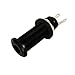 Musiclily 1/4 inch Mono Output Cylinder Jack for Guitar Bass, Black(Pack of 2)