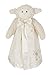 Bearington Baby Lamby Snuggler - 15 Inch White Lamb Plush Stuffed Animal Security Blanket Lovey for Babies, Baptism Gifts for Boys and Girls - Baptism Lamb Stuffed Animal