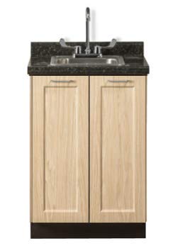 Amazon Com Designer Wood Grain 24in Base Cabinet With 2 Doors