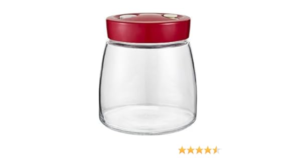 Tarro de fermentación con válvula de liberación de aire, 1 litro ...