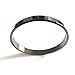 Xiaodian Titanium Stainless Steel Couple Cuff Bracelet Polished Pure Black Plated Finish Bangle Anti-Allergy/Anti-Color Fading