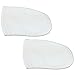 Pana® Brand Reusable *WHITE* Paraffin Wax Heat Therapy Spa Treatment Self Tanning Insulated Thermal Cloth Velcro Mitts (Mitts, White)