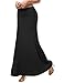 LA BASIC Women's Solid & Tie-Dye Draped Maxi Skirt - Made in USA (S-3XL / 36 Colors)