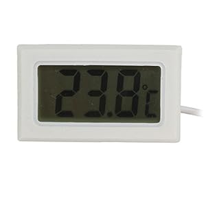 ARCELI  Termometro digitale LCD Monitoraggio della temperatura con sonda esterna per frigorifero Frigorifero congelatore Acquario - Bianco - immagine 4