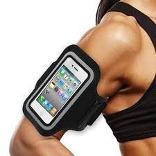 KHOMO Antislip sportarmband voor iPhone 8, iPhone 7, iPhone 6, zwart - Image 4