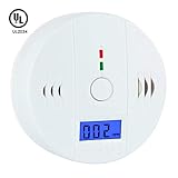 CO Detector Carbon, Monoxide Alarm LCD Portable Security Gas CO Monitor,Battery Powered (Battery not included)