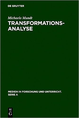 Transformationsanalyse Methodologische Probleme Der - 