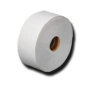 Jumbo toiletpapier, grote rollen, jumborollen, toiletpapier, recycling, 2-laags, ca. 60% wit, lengte ca. 360 m, diameter…