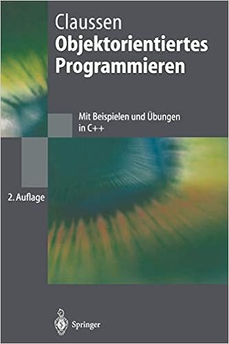 Amazon Com Objektorientiertes Programmieren Springer Lehrbuch German Edition 9783540579373 Claussen Ute Books
