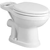 Saniflo SAN097 Saniflush Elongated Toilet Bowl Only - Less Seat - White