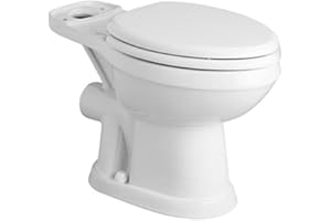 Saniflo SAN097 Saniflush Elongated Toilet Bowl Only - Less Seat - White