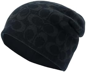 AllSaints Mens Waffle Stitch Beanie, Knit Hat with Logo  display picture 3