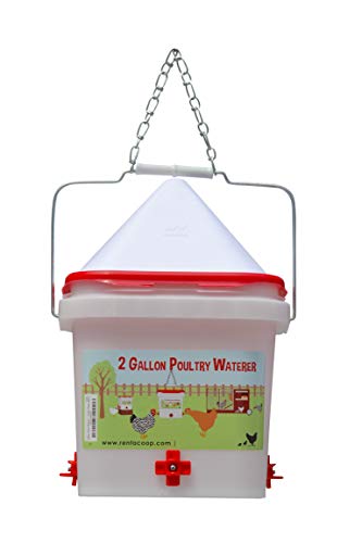 2 Gallon Chicken Waterer - Horizontal Nipple Setup (4 Nipple)
